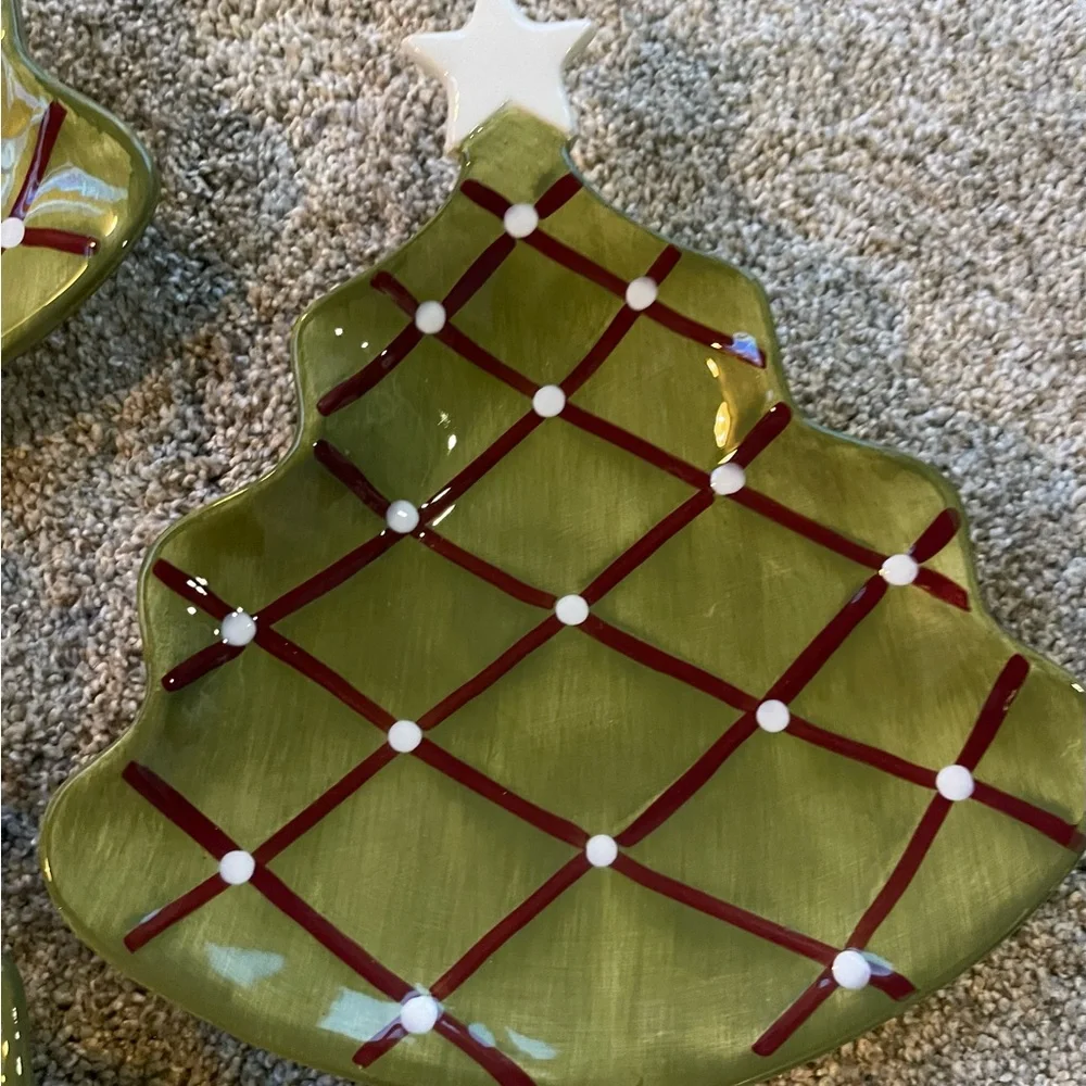 Pottery Barn Christmas plates